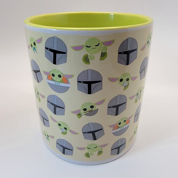 Star Wars Mandalorian The Child Baby Yoda Grogu Large 20 oz Coffee Mug Cup - Picture 2 of 6